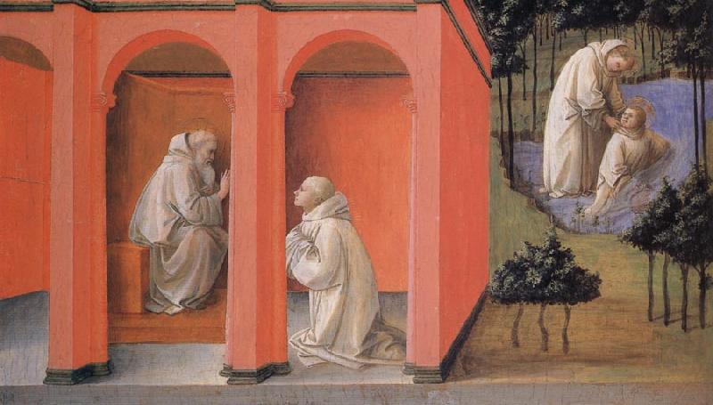 Fra Filippo Lippi The Miraculous Rescue of St Placidus Germany oil painting art